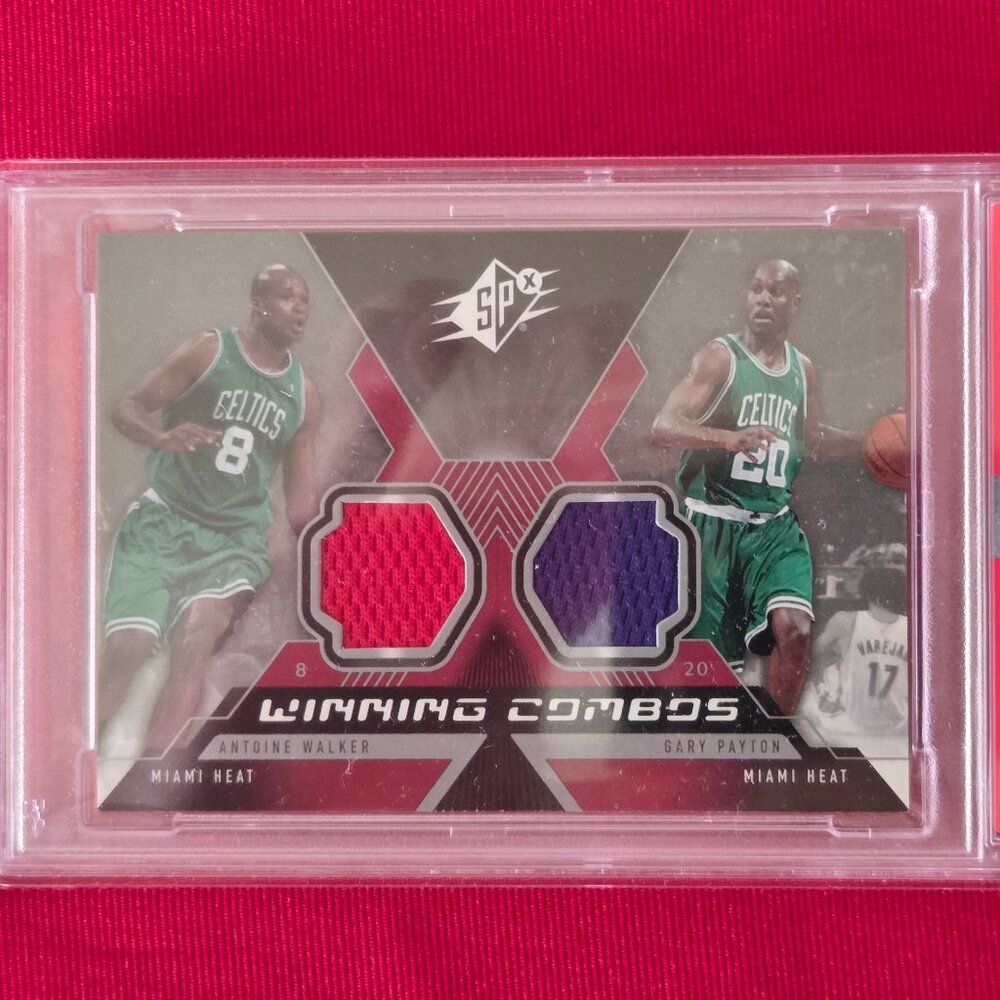 GRADED AND SEALED, 2005 UPPER DECK, WINNING COMBOS, JERSEY PATCHES CARD!!!